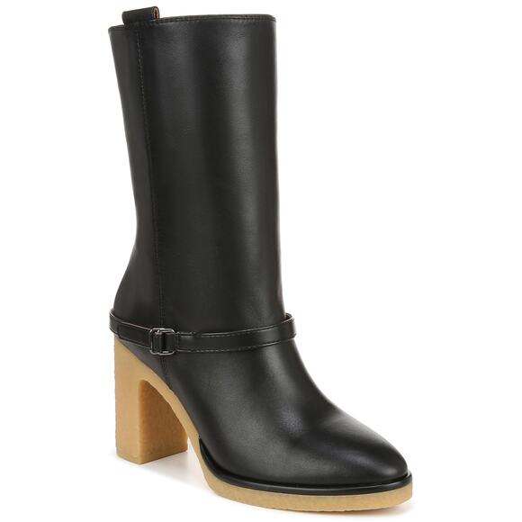 Franco Sarto Women's Paxton Mid Calf Heeled Gum Sole Boots - Picture 1 of 5